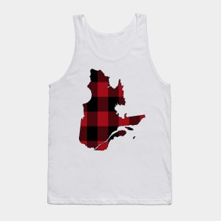 Quebec in Red Plaid Tank Top